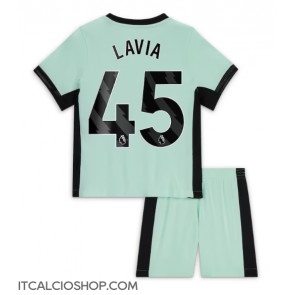 Chelsea Romeo Lavia #45 Terza Maglia Bambino 2023-24 Manica Corta (+ Pantaloni corti)